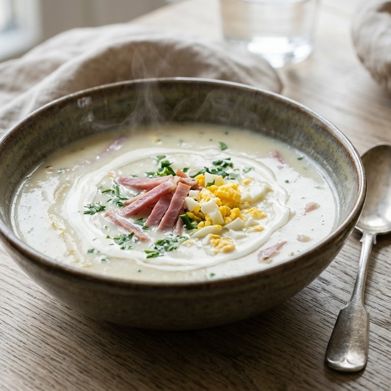 Aspergesoep met ham recept