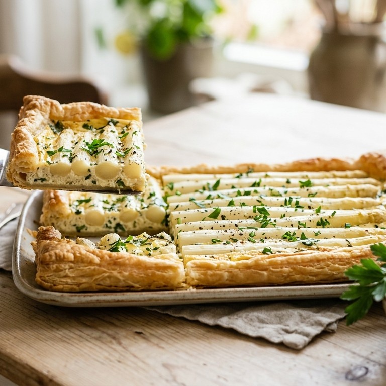 Aspergetaart met kruiden recept
