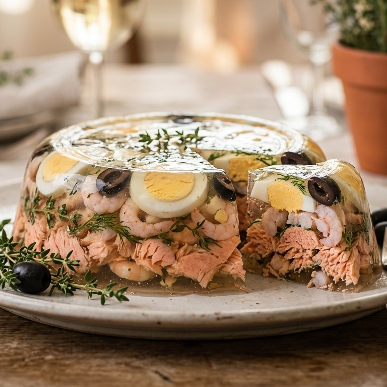 Aspic de Saumon recept
