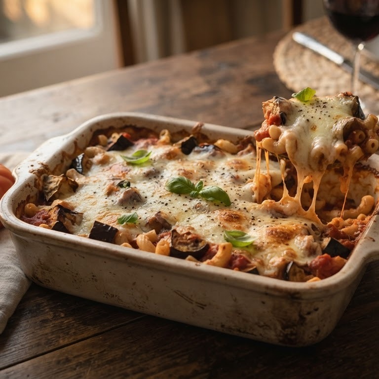 Aubergine-kaasschotel recept