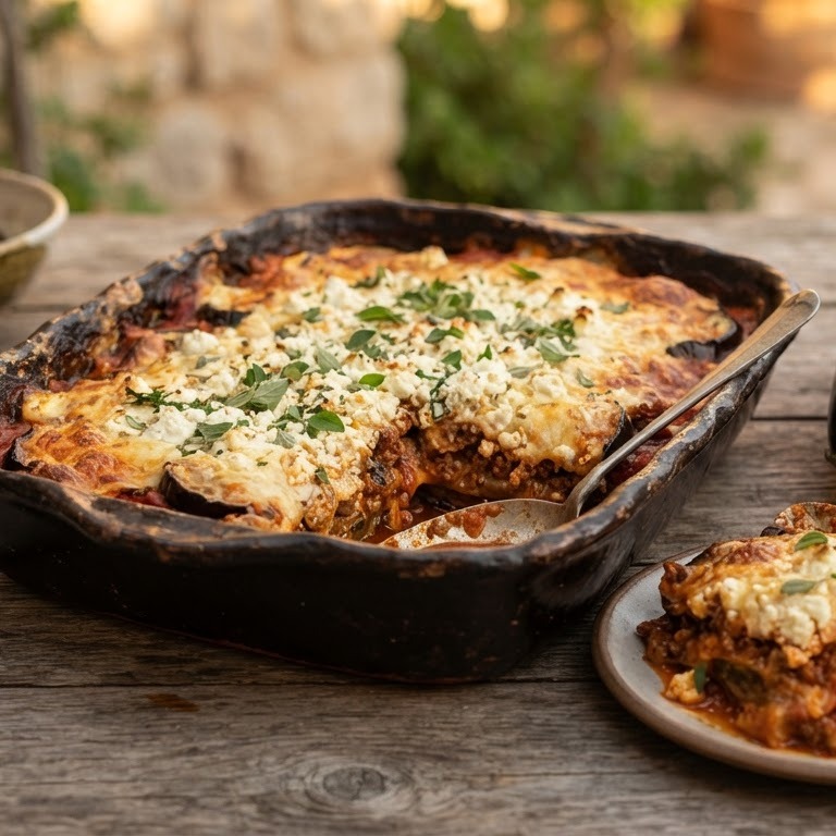 Aubergine-tomaatschotel recept