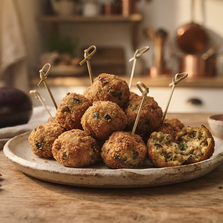 Aubergineballetjes recept