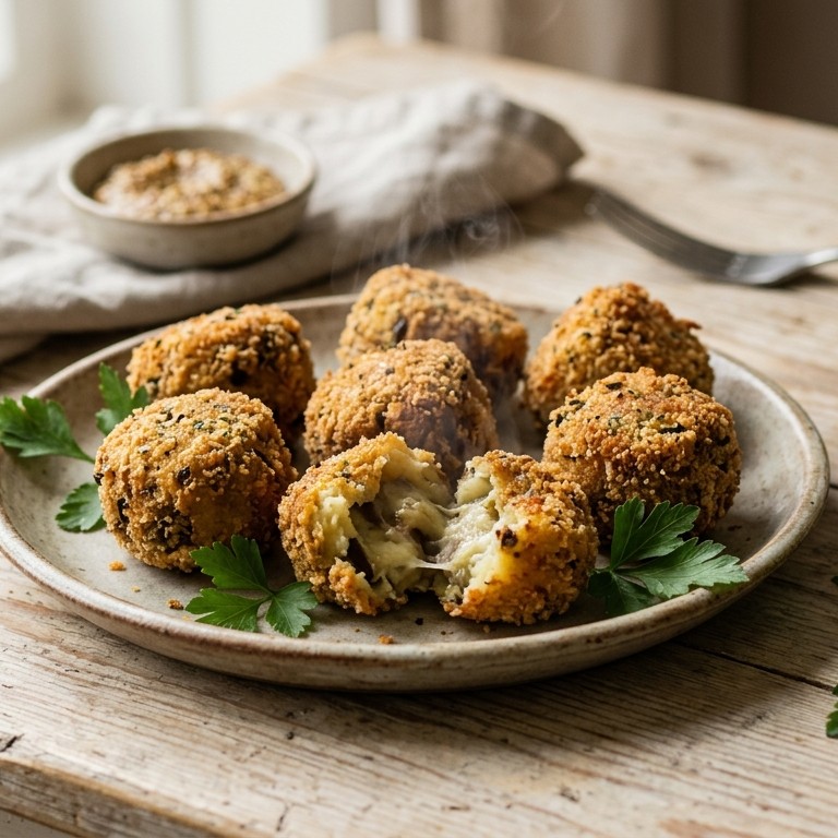 Auberginekroketten met kaas recept