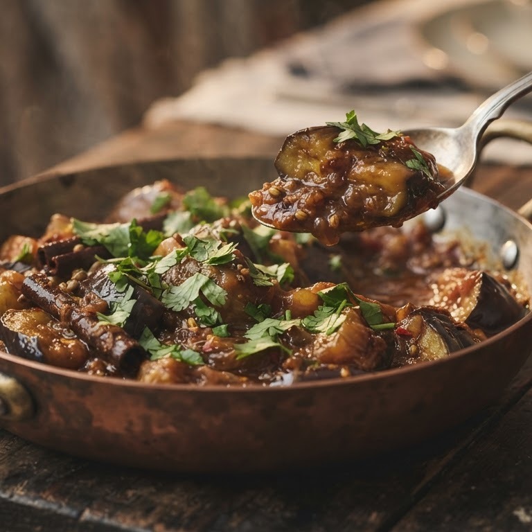 Aubergines met tomaat recept