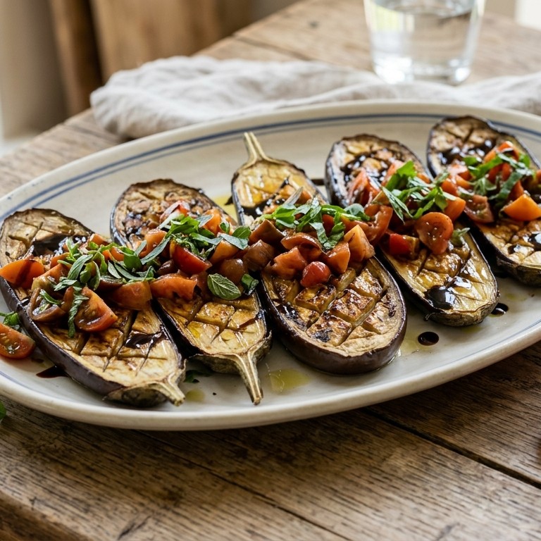 Aubergines met tomaat recept