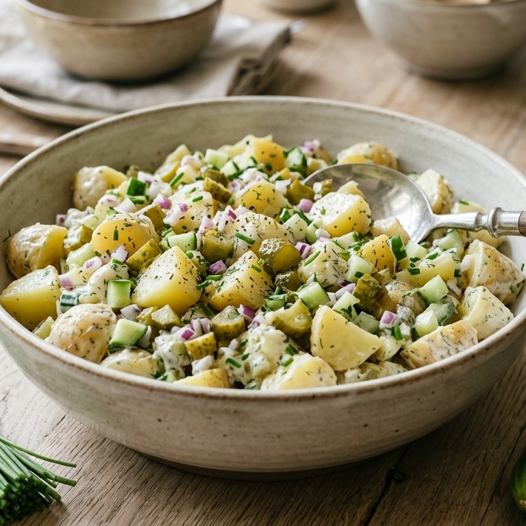 Augurk- aardappelsalade voor buffet recept