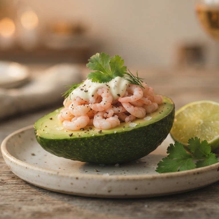 Avocado met garnaaltjes recept