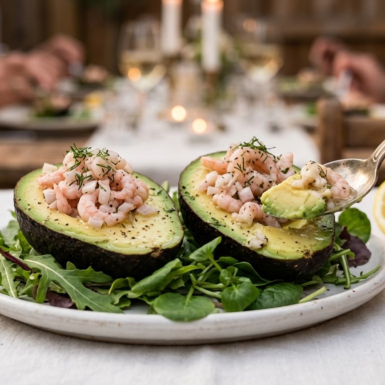 Avocado met portsaus recept