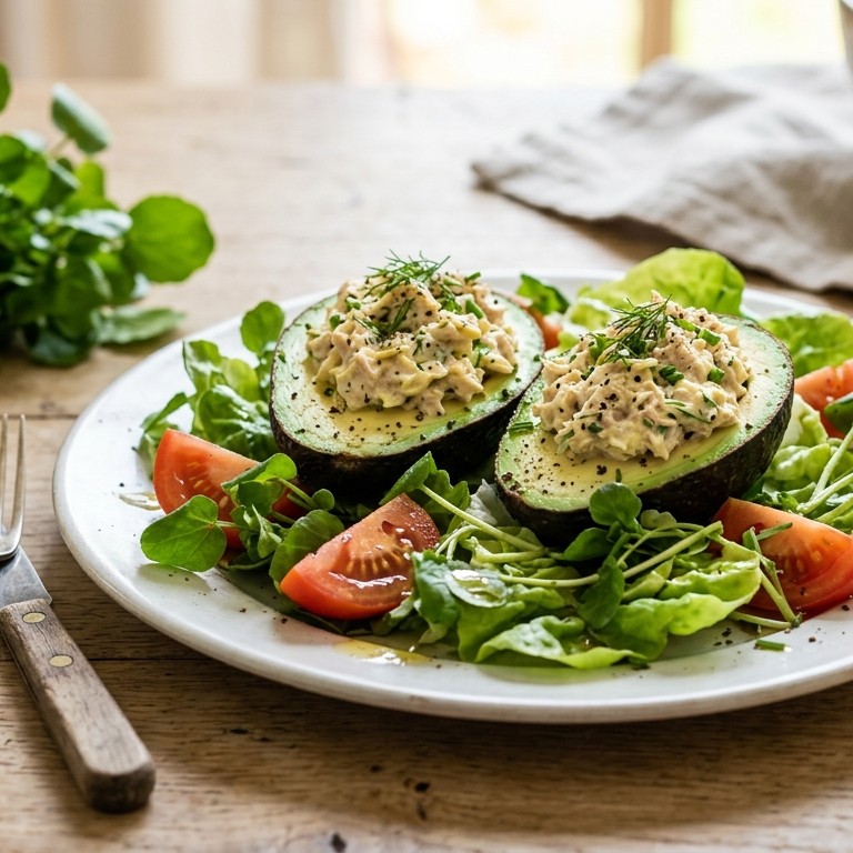 Avocado met tonijn recept
