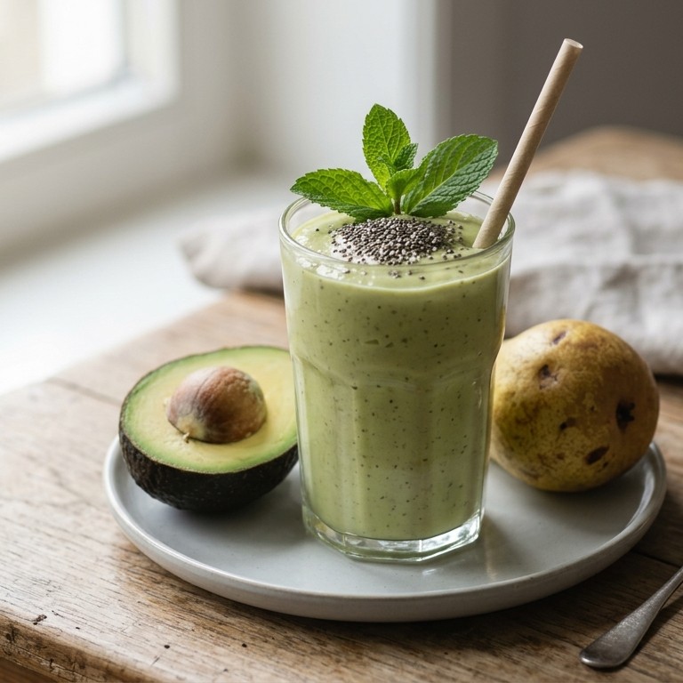 Avocado-peer smoothie recept