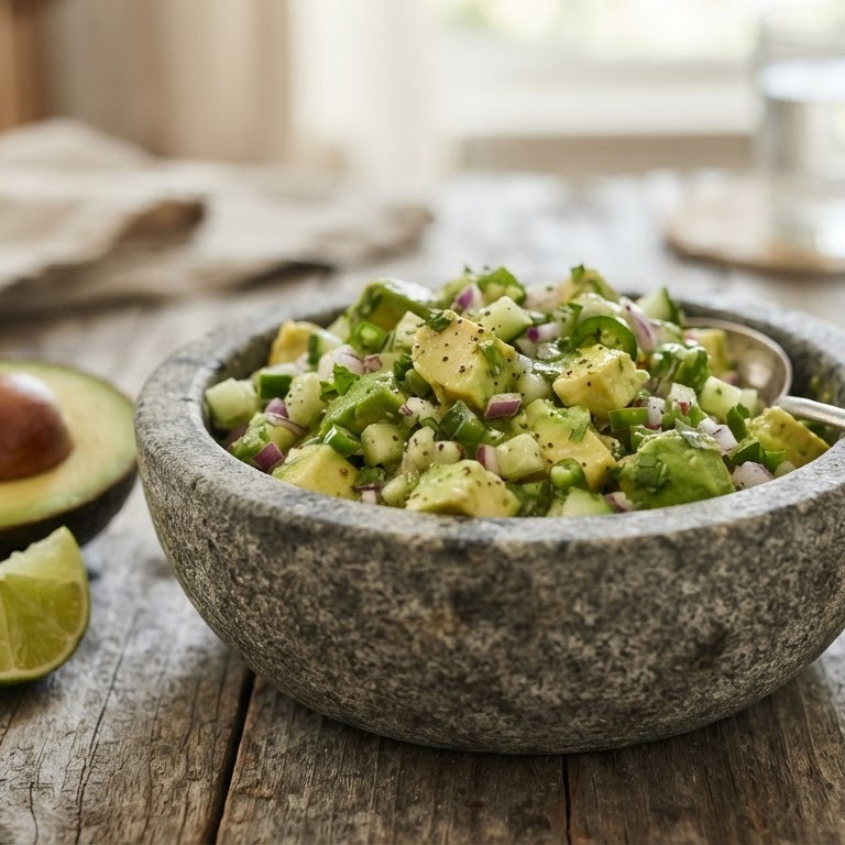 Avocado-salsa recept