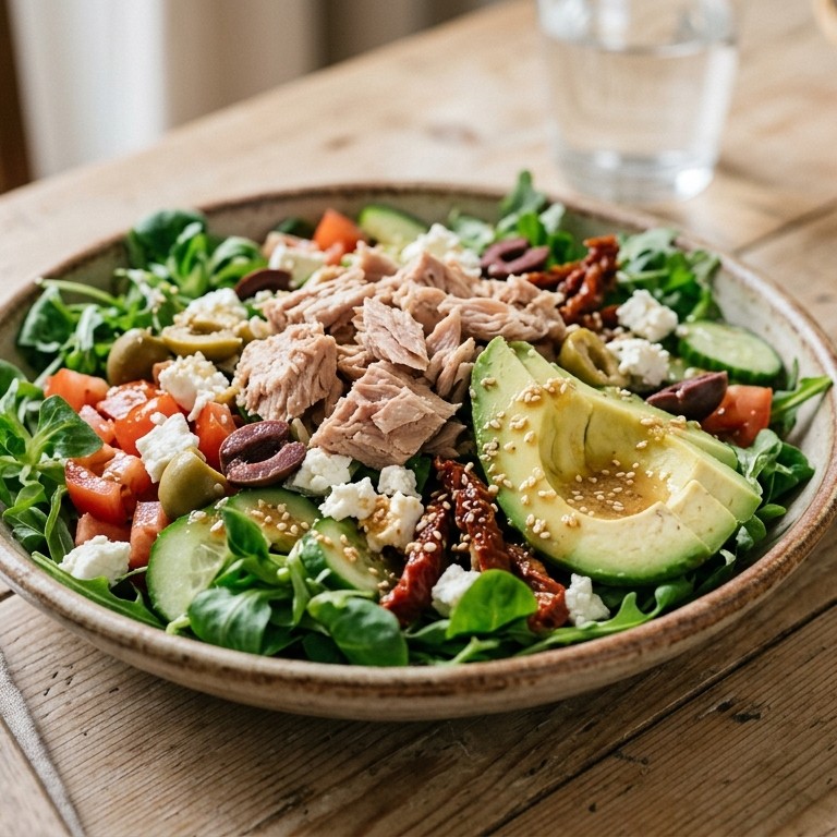 Avocadosalade met tonijn recept