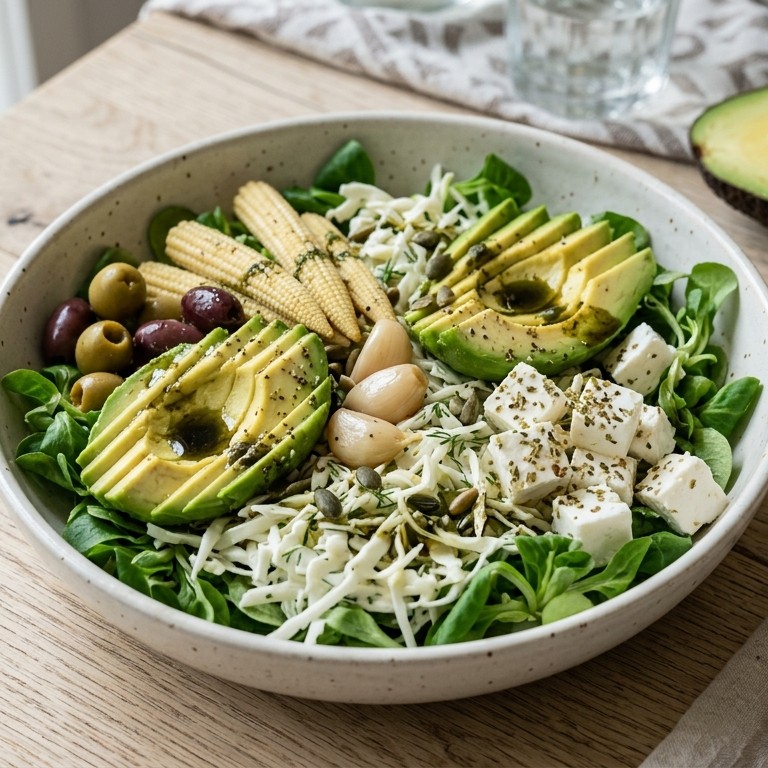 Avocadosalade met witte kool recept