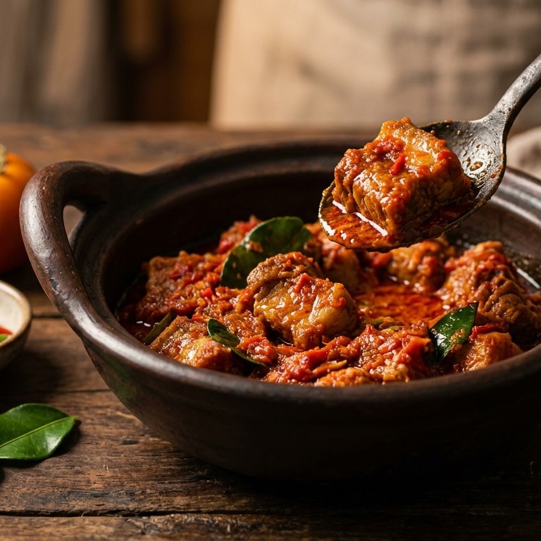 Babi Rica Rica (gestoofd varkensvlees met een lekker smaakje) recept