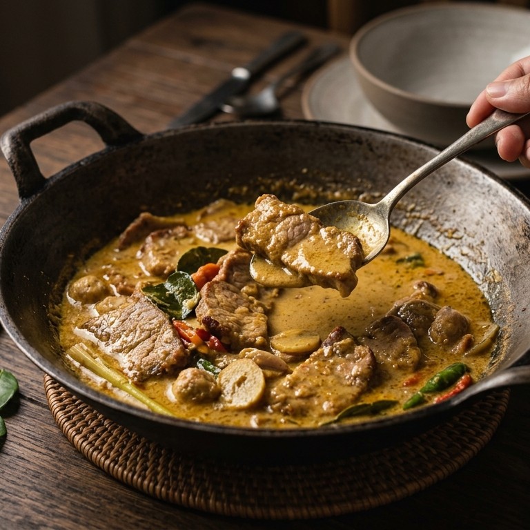 Babi Usee-Usee (gebakken hamlappen in kokosmelksaus) recept