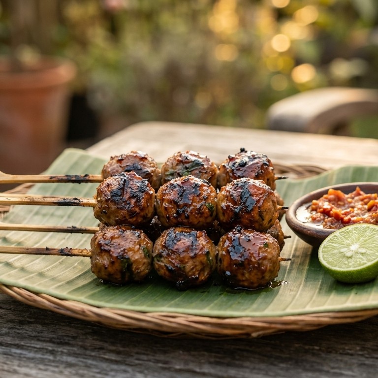 Bakso Bakar (pittige rundergehaktballetjes) recept