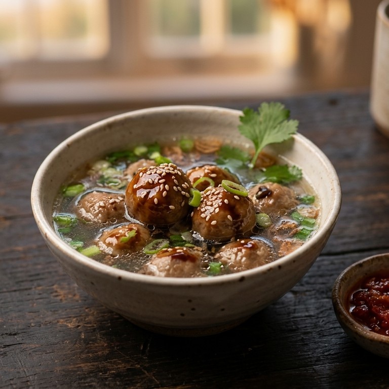 Bakso (gekruide gehaktballetjes) recept