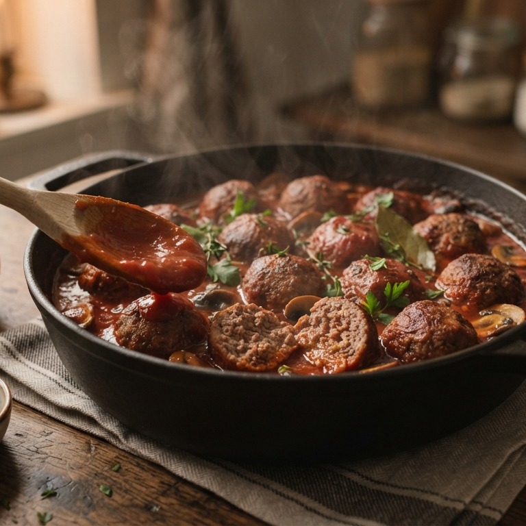 Balletjes in tomatensaus recept
