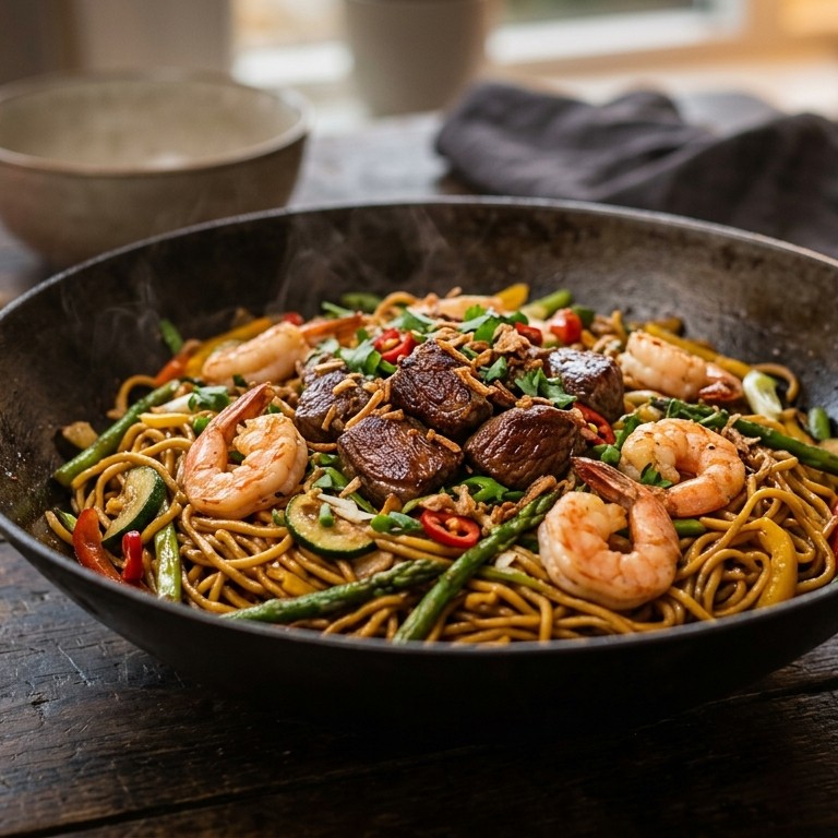 Bami Surf&Turf recept