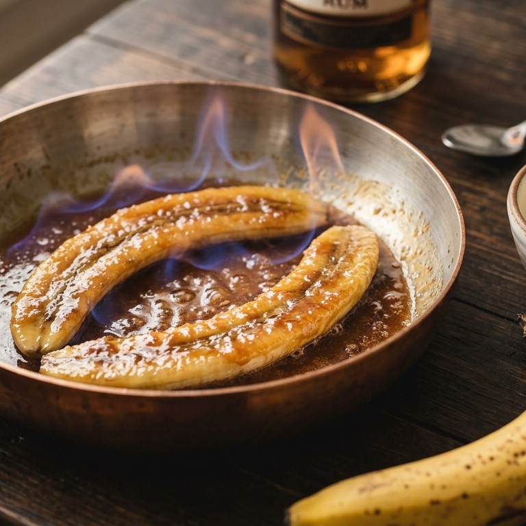 Banaan geflambeerd recept