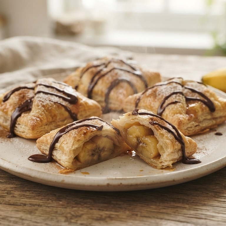 Banaan in bladerdeeg recept