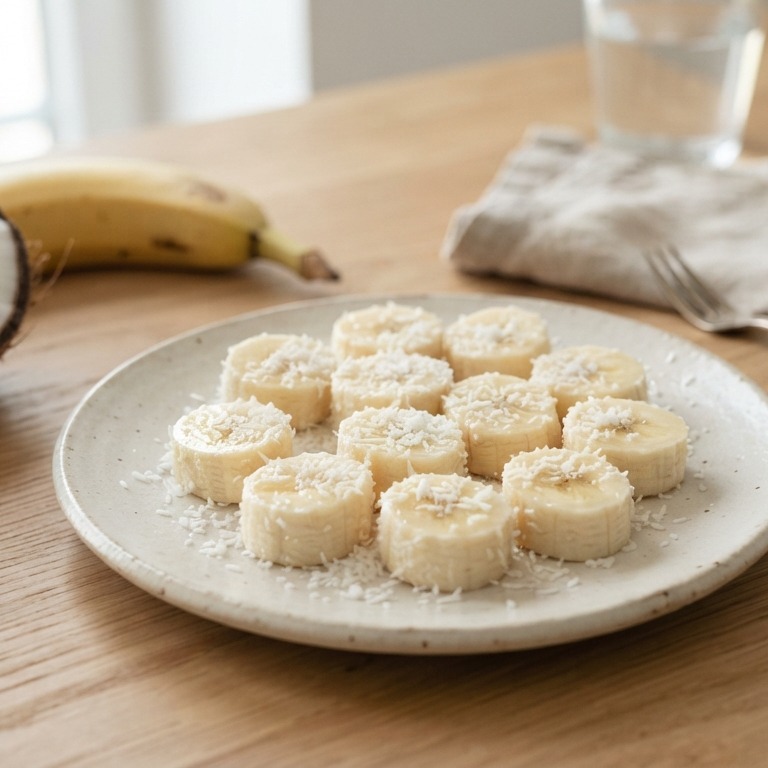 Banaan met kokos recept