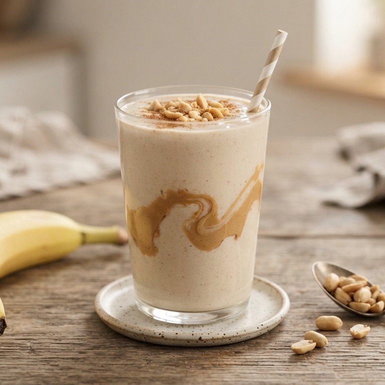 Banaan-pindakaassmoothie recept