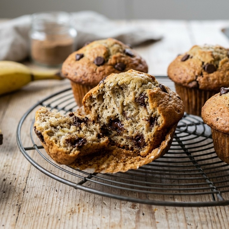 Bananen- chocolademuffins recept