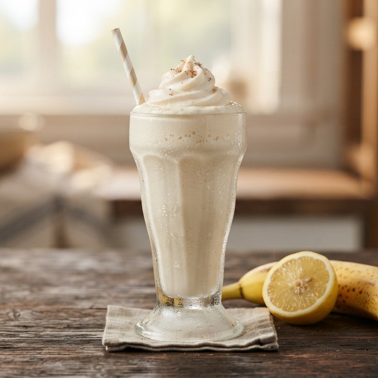 Bananen milkshake recept