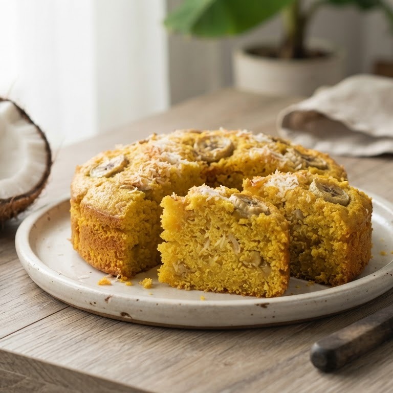 Bananencake met kokos recept