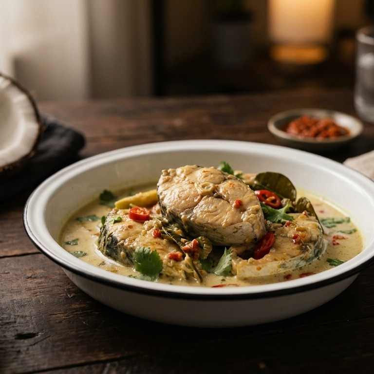Bandeng Santen (fijn gekruide makreel met kokos) recept
