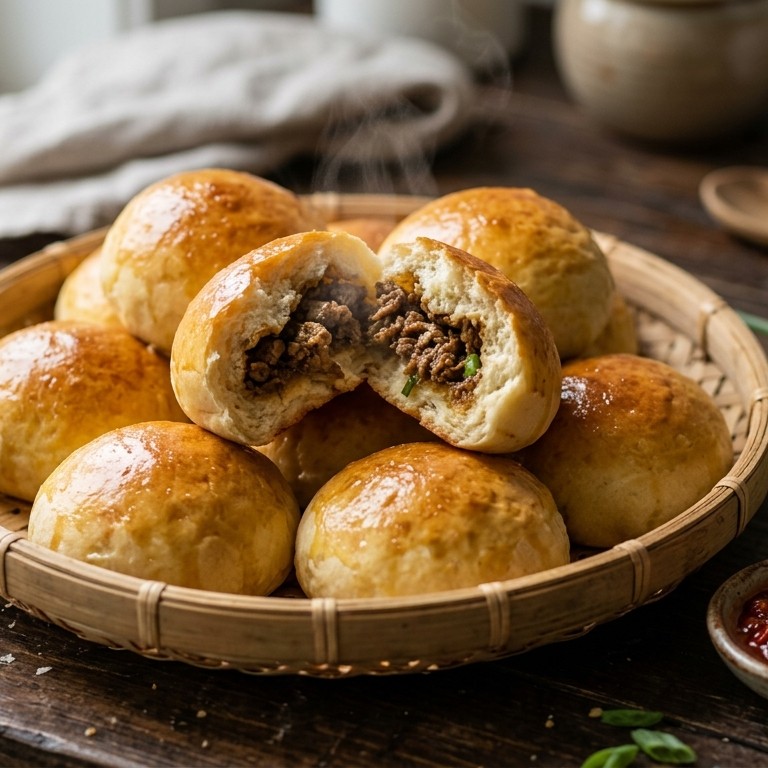 Bao poh bollen (gevulde broodbol) recept