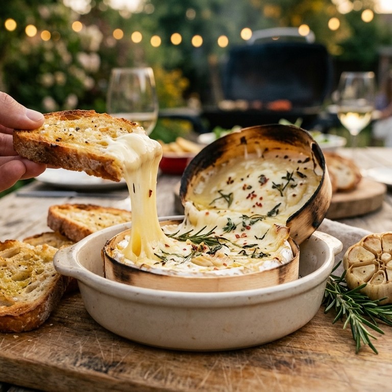 Barbeque kaas met toast recept