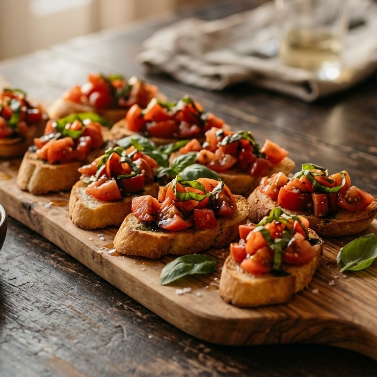 Basilicum tomatencrostini recept