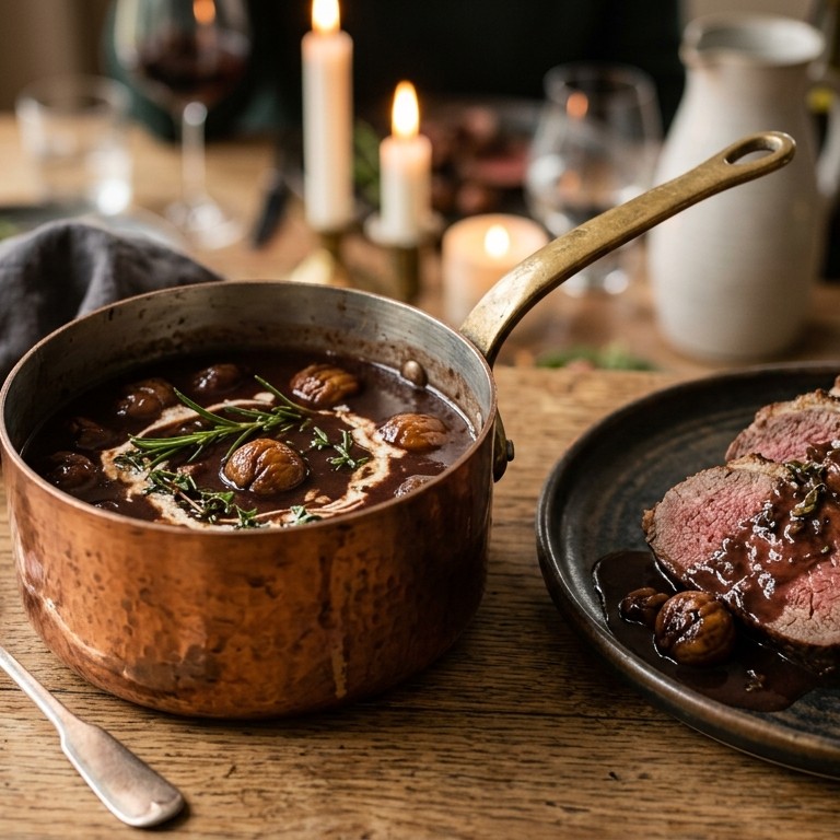 Basissaus bij wild en vlees recept