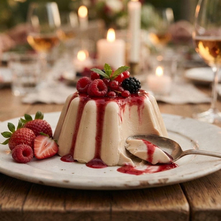 Bavarois met fruit naar keuze recept
