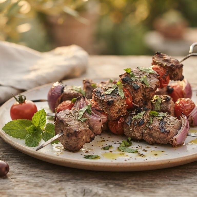 BBQ lamsspies uit Griekenland recept