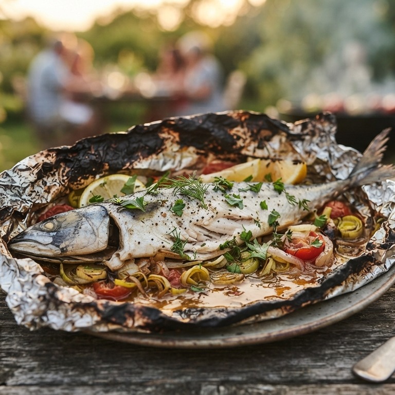 BBQ  Makreel in folie recept