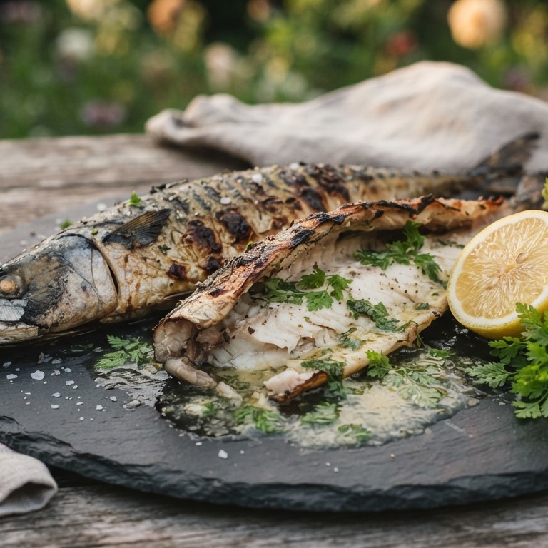 BBQ  Makreel met kervel recept