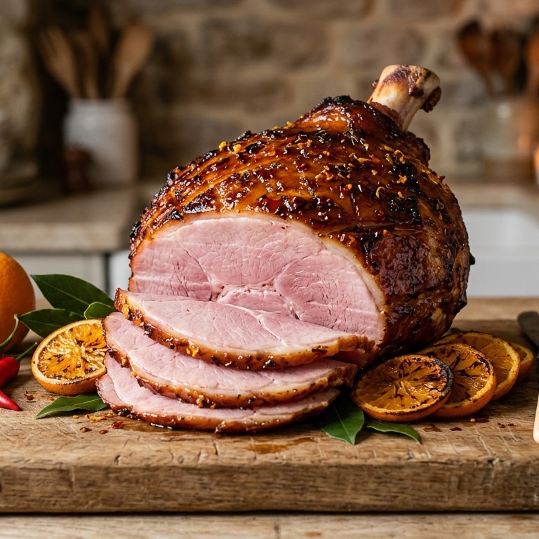 Beenham uit de oven met sinaasappel recept