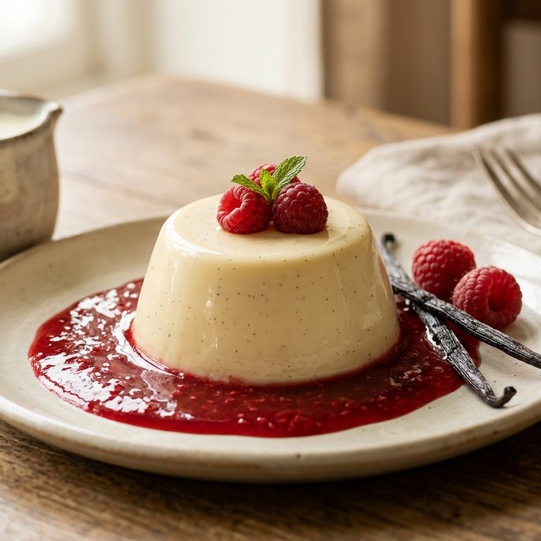 Beierse crème met frambozensaus recept