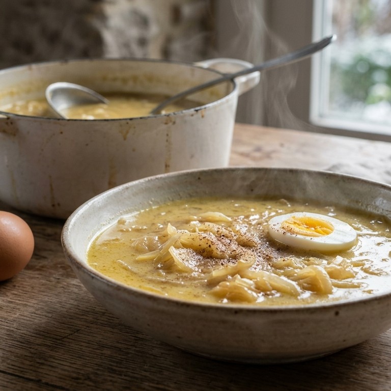 Beppe Suzanna's Sipel Sop (uiensoep Friesland) recept