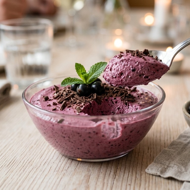 Bessenmousse met chocolade recept