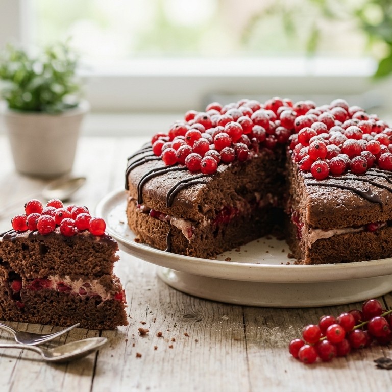 Bessentaart met chocolade recept
