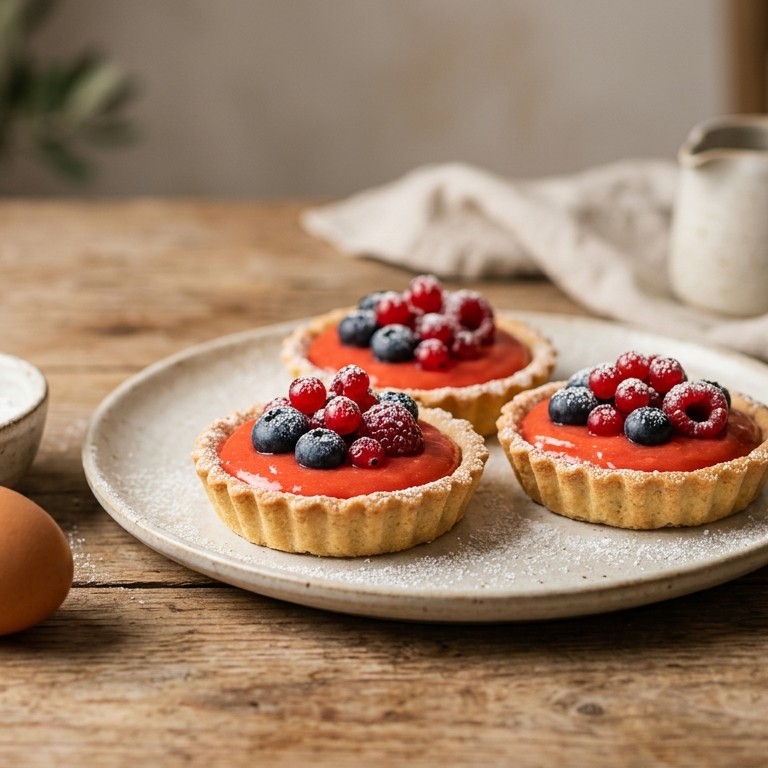 Bessentaartjes met bloedsinaasappelcrème recept