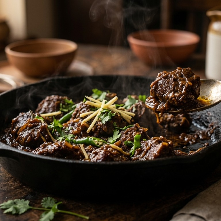 Bhoona gosht (lamsvlees) recept