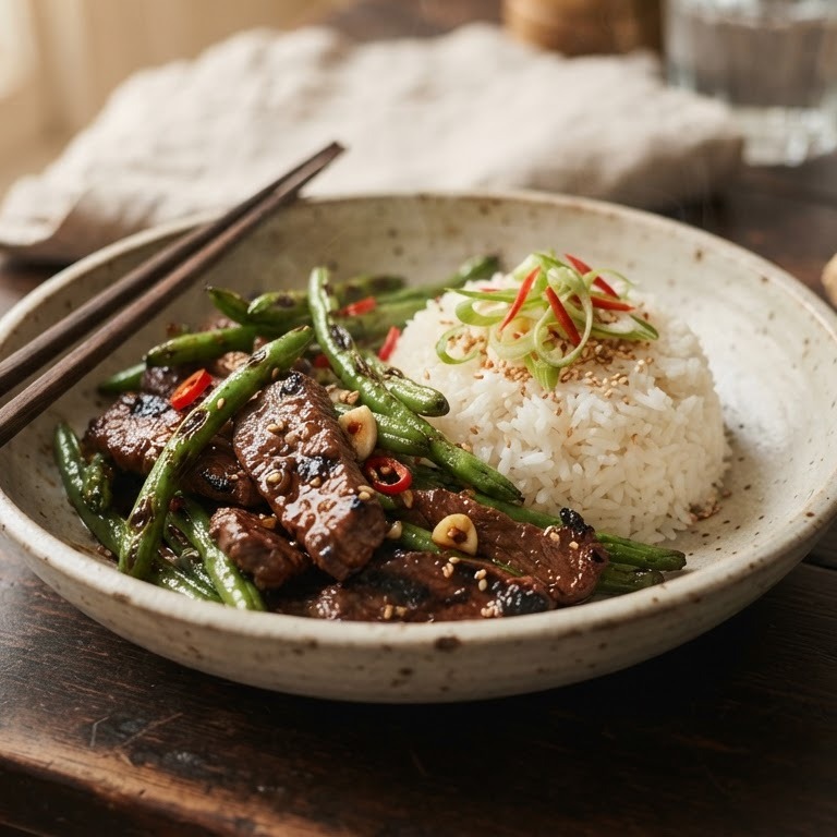 Biefstuk boontjes recept