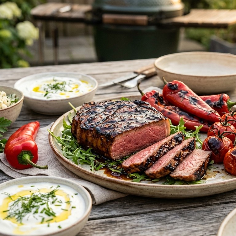Biefstuk van de BBQ recept