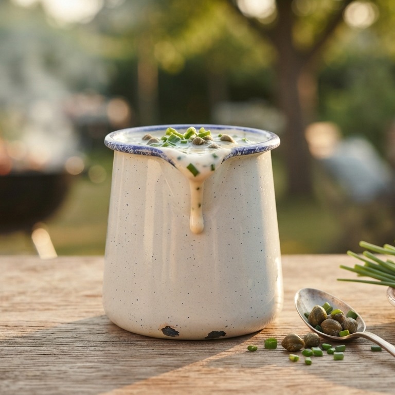 Bieslook-kappertjessaus voor de BBQ recept
