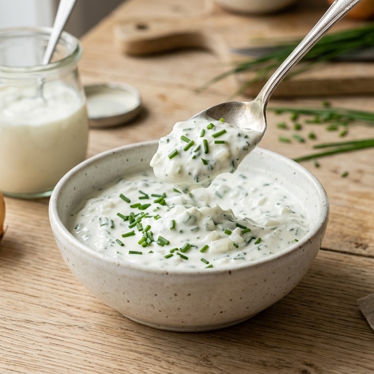 Bieslook- yoghurtsaus recept